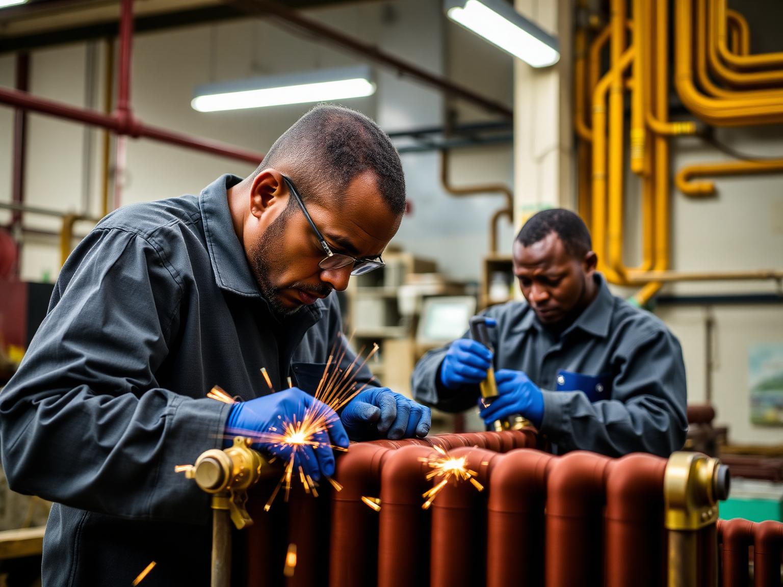 S&R workshop technicians